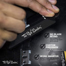 The Rich Barber 1 Minute Blade Modifier & 10 Second Blade Setter, Black - Zero Gap Tool & Trimmer Sharpener for Sharper Lines, Cleaner Fades & Precision Detail (Compatible with Andis Outliners®) The Rich Barber