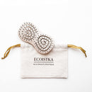 Ecoistka 100% Bio Detangling Brush, Kids Friendly Hairbrush With Ultra Soft Bristles, Natural Hair Care for All Hair Types, Unisex Hair Comb for Knots & Hair Damage (Mini Brush-Beige) ECOISTKA
