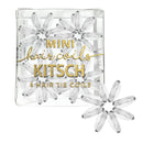 Kitsch Mini Spiral Hair ties, Coil Hair Ties, Phone Cord Hair Ties, Hair Coils - 8 Pcs, Transparent Kitsch Store