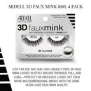 Ardell False Eyelashes 3D Faux Mink 860, 4 pairs Ardell Store