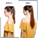 16 Inches 100% Real Human Hair Ponytail Extension One Piece Wrap Around Hairpiece With Comb Binding Pony Tail Extension For Girl Lady Women Long Straight