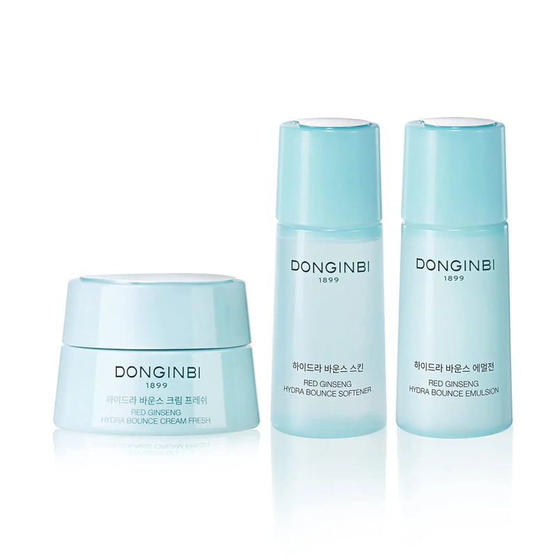 Donginbi Hydra Bounce Skin Care Set - Face Toner, Lotion, and Moisturizer with Red Ginseng and Hyaluronic Acid for Soft, Supple and Hydrated Skin, Korean Face Moisturizer Infinity Warehouse
