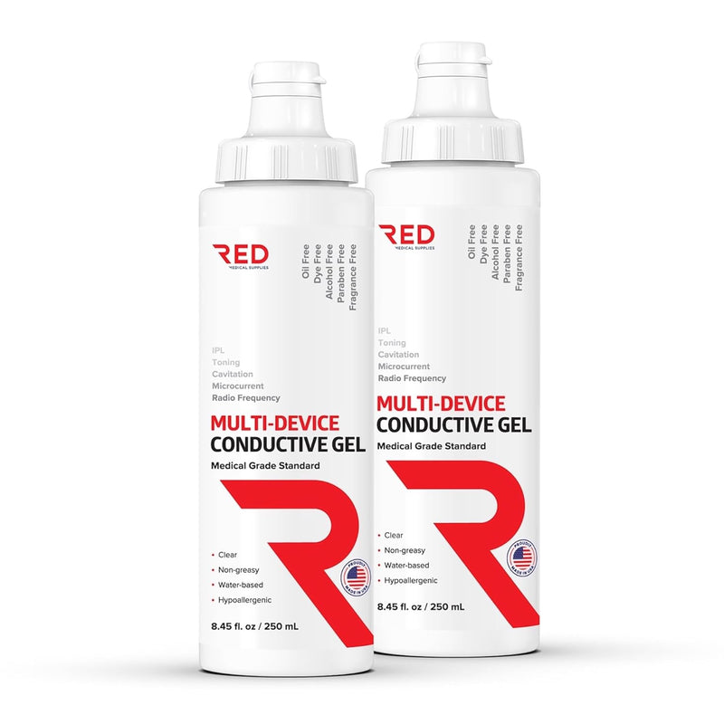 Professional-Grade Ultrasound Gel | Multi-Device Compatible Conductive Gel for Beauty & Skincare Devices | Hydrating, Hypoallergenic, Water-Based, Non-Greasy, Unscented| 5L Cube+8.45 fl oz Bottle Infinity Warehouse