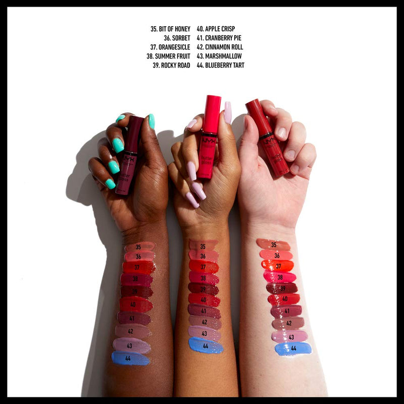 NYX PROFESSIONAL MAKEUP Butter Gloss, Non-Sticky Lip Gloss - Sorbet (Vibrant Coral) NYX PROFESSIONAL MAKEUP Store