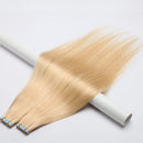 Tape in Hair Extensions Blonde 100% Remy Human Hair 12''-24'' Double Side Tape Seamless Skin Weft Rooted Tape on Natural Hair Extensions 20pcs Long Straight Silky(14 inch 60g,