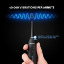 AquaSonic Duo Dual Handle Ultra Whitening 40,000 VPM Wireless Charging Electric ToothBrushes - 3 Modes with Smart Timers - 10 Dupont Brush Heads & 2 Travel Cases Included Aquasonic