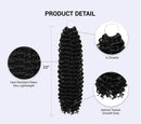 AU-THEN-TIC Passion Twist Hair Water Wave Crochet Braids Hair for Butterfly locs Bohemian Goddess locs Synthetic Braiding Hair Extensions (22 Inch (Pack of 8), TP1B/30) AU-THEN-TIC