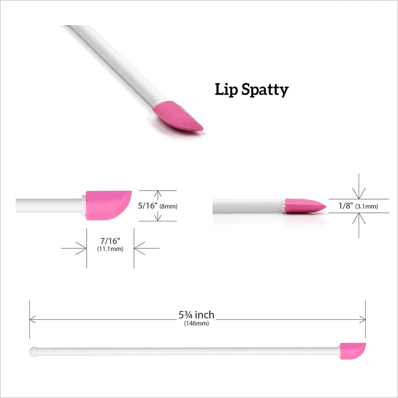 The Spatty Lip Last Drop Beauty Spatula for Lip Gloss Lipstick Lotion and Makeup, Reusable, Flexible, As Seen On Shark Tank Spatty