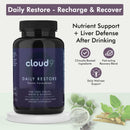 Cloud9 Daily Restore – Liver Detox & Recovery Supplement with Milk Thistle, NAC & B-Vitamins – Energy, Focus & Nutrient Support After Drinking – 120 Capsules – Made in USA Infinity Warehouse