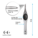 Cocos Eyebrow Tweezers for Women and Men | Tweezers Precision | Slanted Tweezers for Ingrown Hair and Splinters | Professional Facial Tweezers for Eyebrows and Hair Removal, 1 pack Coco's Closet