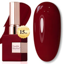 Double Rhythm Translucent Gel Polish Sheer Neutral Natural Light Milky Same Color Same Bottle 15ML Jelly UV Polish Nail Art DIY at Home (Jelly Nude Brown-A1492) Infinity Warehouse