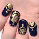 Whats Up Nails - 2 Metallic Stamping Polishes (Gold, Silver) Lacquer for Stamped Nail Art Design 7 Free Cruelty Free Vegan Whats Up Nails