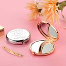 Compact Mirror for Mother Sister Friend Teacher, Unique for Anniversary, Birthday, Christmas, Graduation, Thanksgiving Day, Engraved for Wedding Day, Engagement, Work, Retirement (Thank You) FUN FUN HOME