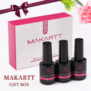 Makartt Matte Top Coat and Base Coat Clear Gel Nail Polish High Gloss Top Gel 3 in 1 Gel Coat Set No Wipe Gel Top Coat Gel Base Coat Matte Shine Finish Gel Top Long Lasting Soak Off Nail Gel 10ml 3pcs Makartt