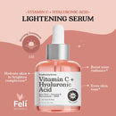 AM/PM Dark Spot Corrector Treatment - Overnight Kojic Acid Dark Spot Remover for Face /Body + AM Vitamin C Hyaluronic Acid Retinol Serum for Face, Tranexamic Acid Age Spot Acne Scar Treatment for Face FELI NATURALS
