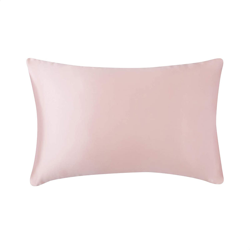 Amazon Basics Satin Pillowcases for Hair and Skin, Envelope Closure - Blush, Standard, Pack of 2 Amazon Basics Store