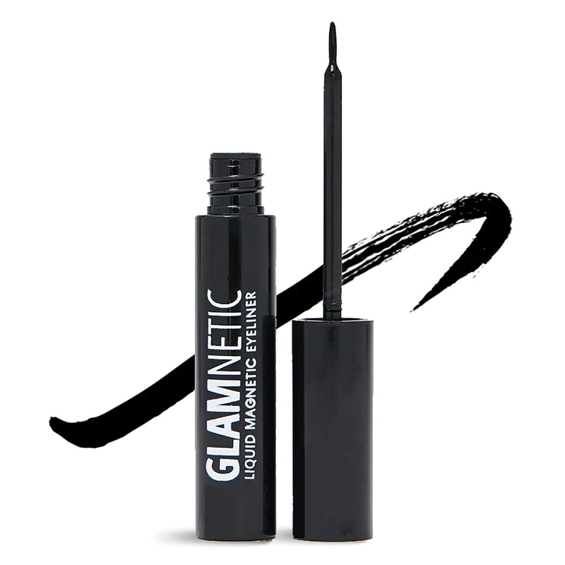 Glamnetic Magnetic Eyeliner - Black | Waterproof Liquid, All-Day Hold for Magnetic Eyelashes, Sweatproof, Paraben-Free - 0.27oz Glamnetic