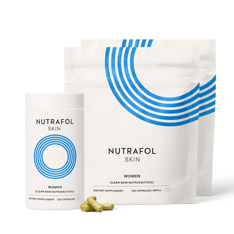 Nutrafol Clear Skin Acne Supplement for Women, Clinically Tested for Clearer, Smoother Skin, Physician-Formulated, Vegan Infinity Warehouse