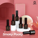 Gel Nail Polish Set Basic, Black White Red Grey Brown Easy to Match Classic 6 Colors Starter Kit, Soak Off Long Lasting Nail Art Business Office Manicure Holiday Gift for Women Girls 5ml by MEFA MEFA