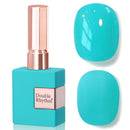 Double Rhythm 0.5 Oz Gel Nail Polish Neutral Natural Same Color Same Bottle Translucent Light Milky Pastel 15ML Manicure French Design Art DIY at Home (Pearl Green-B1146) Infinity Warehouse