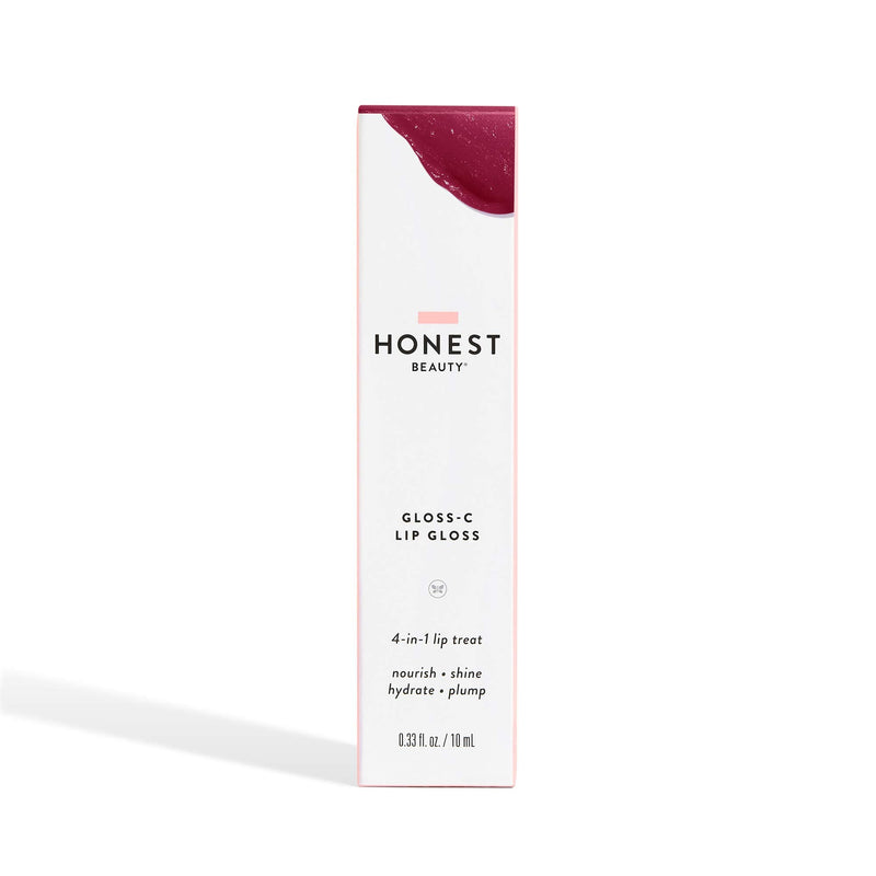 Honest Beauty Gloss-C Lip Gloss, Star Ruby with Coconut Oil + Jojoba Seed Oil| EWG Certified + Dermatologist Tested & Vegan + Cruelty free | 0.33 fl. Oz Honest Beauty