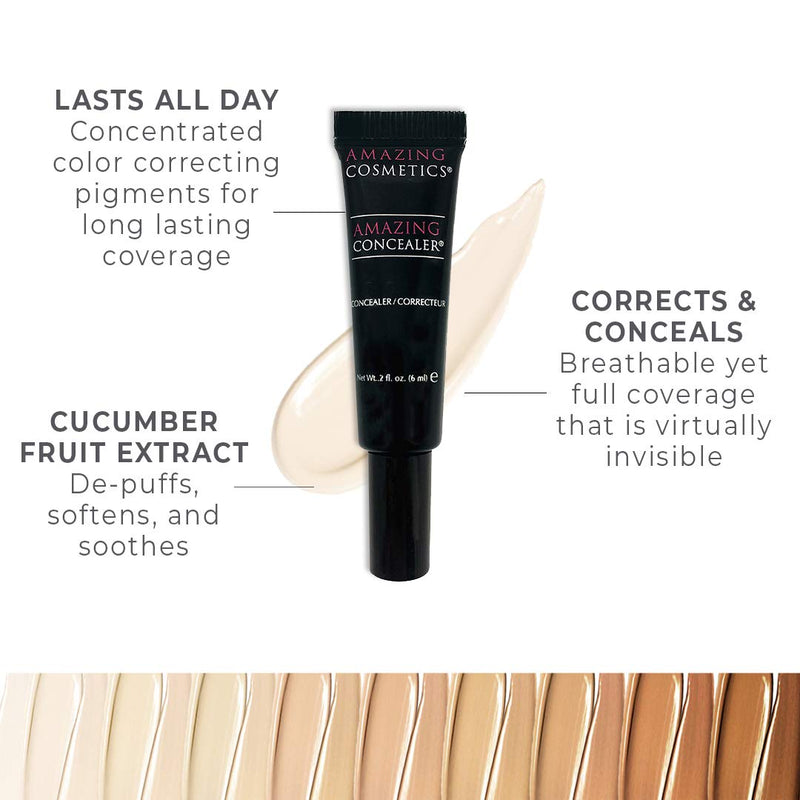 AmazingCosmetics Amazing Concealer, multipurpose full coverage concealer, Golden Ivory AmazingCosmetics