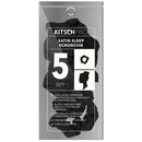 Kitsch Pro Satin Scrunchies, Softer than Silk, Hair Scrunchies for Frizz Prevention, Satin Hair Ties for Breakage Prevention and Gentle Style Preservation, Sleep and Night Scrunchie, 5 Pack, Black Kitsch