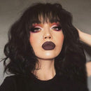 Loose Deep Short bob Wigs with Bangs Brazilian Virgin Loose Deep Human Hair Wigs None Lace Front Wigs With Bangs 130% Density Glueless Machine Made Wigs For Black Women 12 Inch Beafay Hair