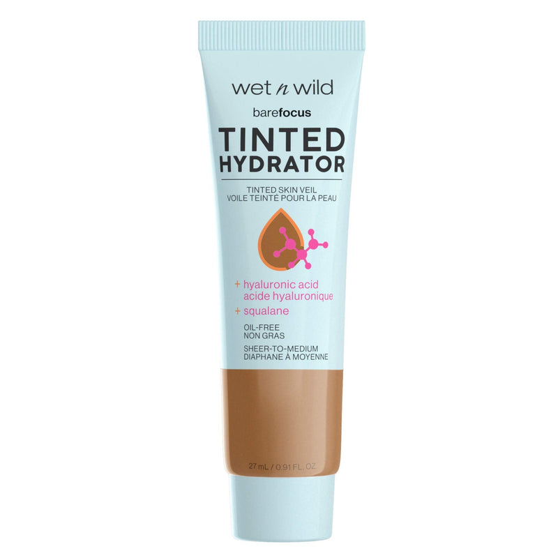 Wet n Wild Bare Focus Tinted Hydrator Tinted Skin Veil Nourishing Foundation Hyaluronic Acid, Deep, 0.91 Fl Oz Wet n Wild