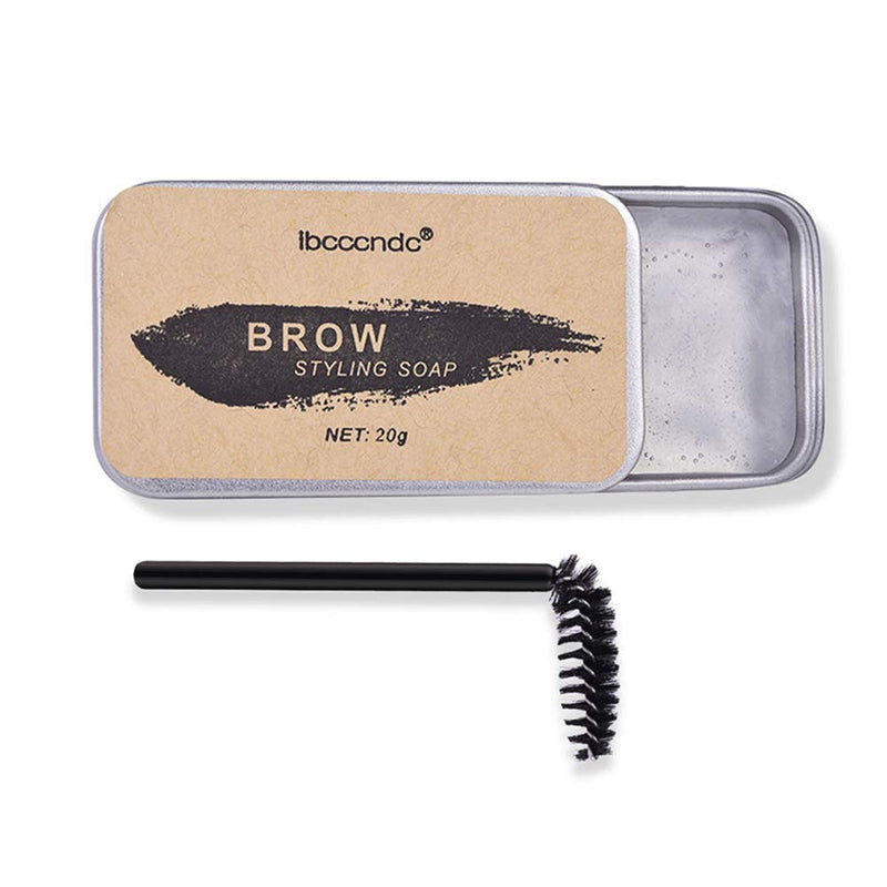 Eyebrow Soap, 3D Brows Styling Soap, Transparent Long Lasting Natural Eyebrow Wax Eyebrow Gel Sokgo