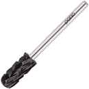 USA Pana 3/32" Safety Nail Carbide - Smooth Round Top Small Barrel Head for Electric Dremel Drill Machine (Black, Silver, Gold - 5XC to Extra Fine Grit) (5X Coarse, Small Barrel - DLC Black) PANA
