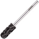 USA Pana 3/32" Safety Nail Carbide - Smooth Round Top Small Barrel Head for Electric Dremel Drill Machine (Black, Silver, Gold - 5XC to Extra Fine Grit) (5X Coarse, Small Barrel - DLC Black) PANA