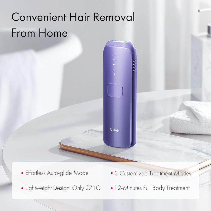 Ulike Laser Hair Removal for Women and Men, Air 3 Ice-Cooling IPL Device Hair Removal for Nearly Painless & Long-Lasting Results, 3 Modes & Auto Flashing for Fast Full Body Hair Removal from Home Infinity Warehouse