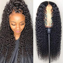 CYNOSURE 13x4 HD Transparent Lace Front Human Hair Wigs for Black Women 9A 180% Denisty Curly Lace Front Wigs Human Hair Pre Plucked with Baby Hair Natural Black Color 20inch CYNOSURE