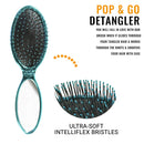 Wet Brush Pop Go Detangler Assortment Exclusive Ultrasoft IntelliFlex Bristles Blue, Teal Wet Brush