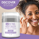 M3 Naturals Anti Aging Retinol Cream for Face Collagen Fruit Stem Cell Jojoba Oil & Vitamin C Retinol Moisturizer Wrinkle Cream for Under Eye Face & Neck Firming 1 oz M3 Naturals