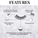 Ardell False Eyelashes 3D Faux Mink 857, 4 pairs Ardell