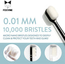 Extra Soft Toothbrush | Nano Toothbrush For Sensitive Gums | Super-Soft Manual Toothbrushes For Adult | Soft 10,000 Bristle Toothbrush for Extra Protection Gum Care, Perfect for Kids & Adults (4 Pack) EcoFox Store