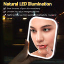 CERSLIMO Lighted Makeup Mirror with Led Lights and Inspirational Friendship Mother Sister Bracelets Bundle CERSLIMO
