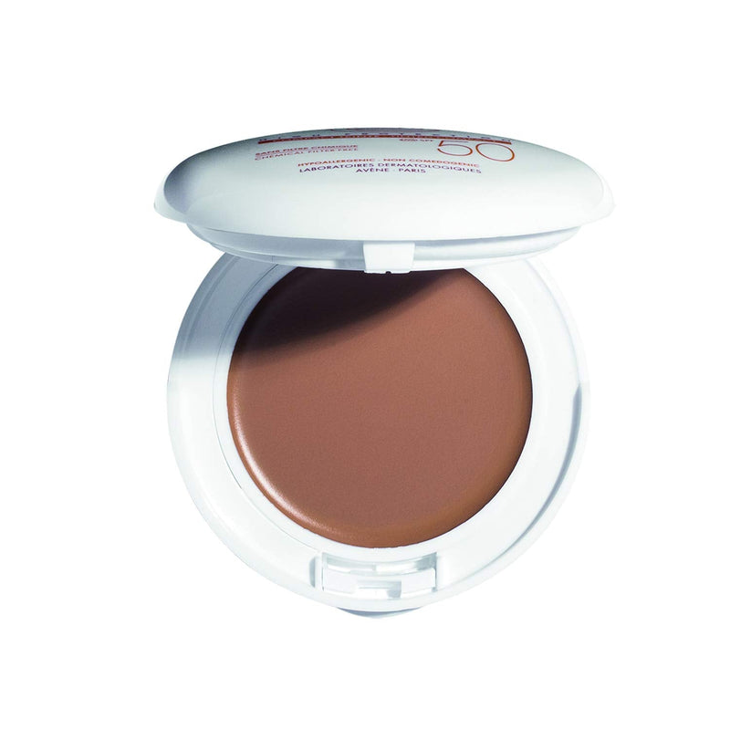 Eau Thermale Avène High Protection Honey Tinted Compact, Broad Spectrum SPF 50+, UVA/UVB Blue Light Protection, Water Resistant, Non-Greasy, .35 oz Eau Thermale Avène
