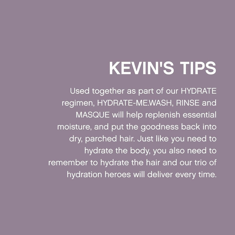 KEVIN.MURPHY HYDRATE-ME.WASH - Hydrating Shampoo for Natural & Coloured Hair - For Dull, Parched & Dry Hair - Deep Nourish Shampoos - 250 ml / 8.4 fl oz Infinity Warehouse