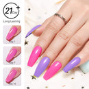 Modelones 12 Color Acylic Powder Violet Glitter Colorful Acrylic Nail Set Professional Polymer Colorful Acrylic Nails No Nail Lamp Needed modelones Store