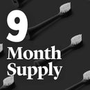 Made by Dentists PRO‑X Sonic Electric Toothbrush for Adults – Dentist‑Designed Whitening Rechargeable Toothbrush, 9 x More Plaque Removal, 70 Day Battery, 3 Modes, Travel Case & Extra Heads, Black Infinity Warehouse