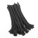 JISHENG Loc Extensions Human Hair Dreadlock 10inch Full Handmade Permanent Loc-Dreadlocks Extensions 30 Strands 0.8cm Width JISHENG