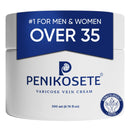 PENIKOSETE Varicose & Spider Vein Cream for Legs, 3 Month Supply 6.76 oz Jar | Dermatologically Tested Ayurvedic Ashwagandha Formula | Non-Sticky for Tired, Swollen & Heavy-Looking Legs | Men & Women Infinity Warehouse
