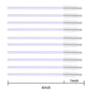 Elisel 100 PCS Disposable Eyelash Brushes Mascara Brushes Eye Lash Eyebrow Applicator Cosmetic Makeup Brush Tool Kits (White) Elisel