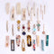 28 PCS Hingwah Pearls and Acrylic Resin Hair Clips, Handmade Hair Barrettes, Marble Alligator bobby pins, Glitter Crystal Geometric Hairpin, Elegant Gold Hair Accessories, Gifts for Women Girls Magicsky