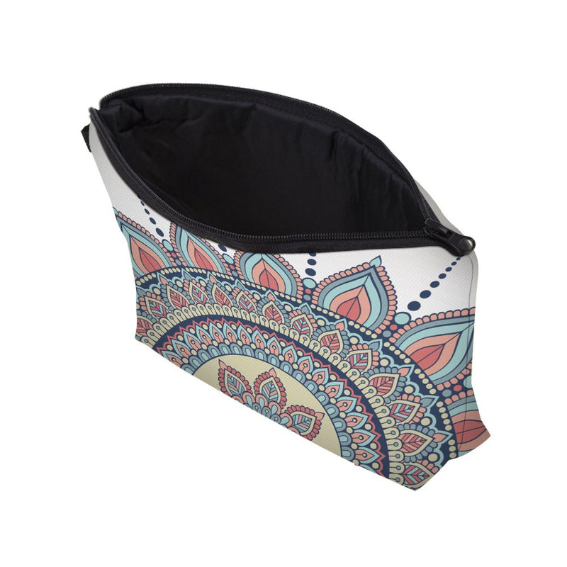 Cosmetic Bag for Women,Deanfun Mandala Flowers Waterproof Makeup Bags Roomy Toiletry Pouch Travel Accessories Gifts (50965) Deanfun