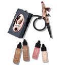 Luminess Air Icon Makeup Airbrush System and 4-Piece Foundation Starter Kit, Fair Coverage - Quick, Easy & Long Lasting Application - Includes Silk 4-In-1 Foundation, Highlighter & Blush Infinity Warehouse