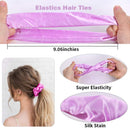 50 PCS Satin Hair Scrunchies for Curly Hair Silk Scrunchies for Hair Satin Hair Accessories for Girls Scrunchy Hair Tie Ropes for Teens Hair Accessories with Gift Bag Yanwenx